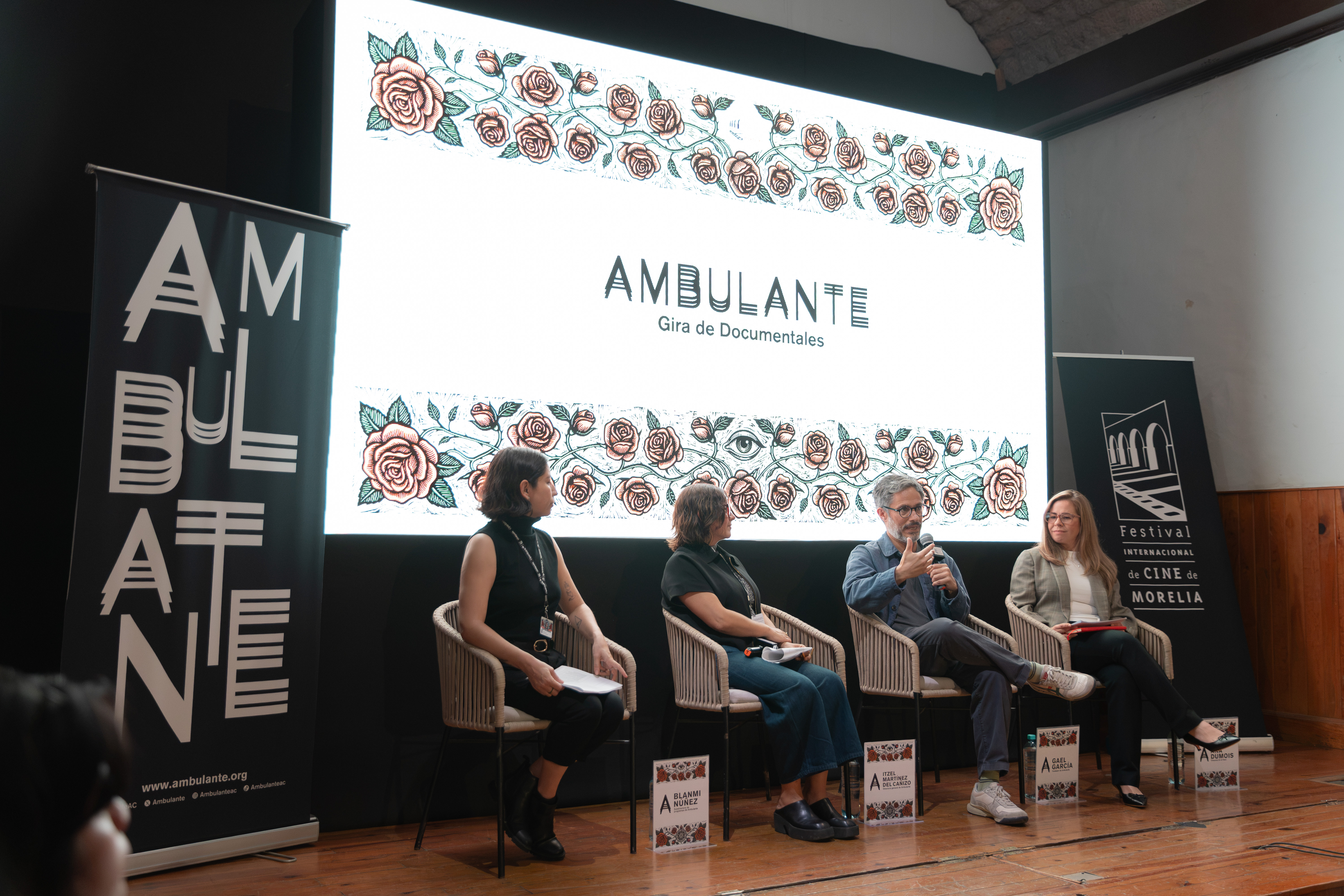 Conferencia de prensa de JARDINES DEL BOSQUE en el 24° FICM