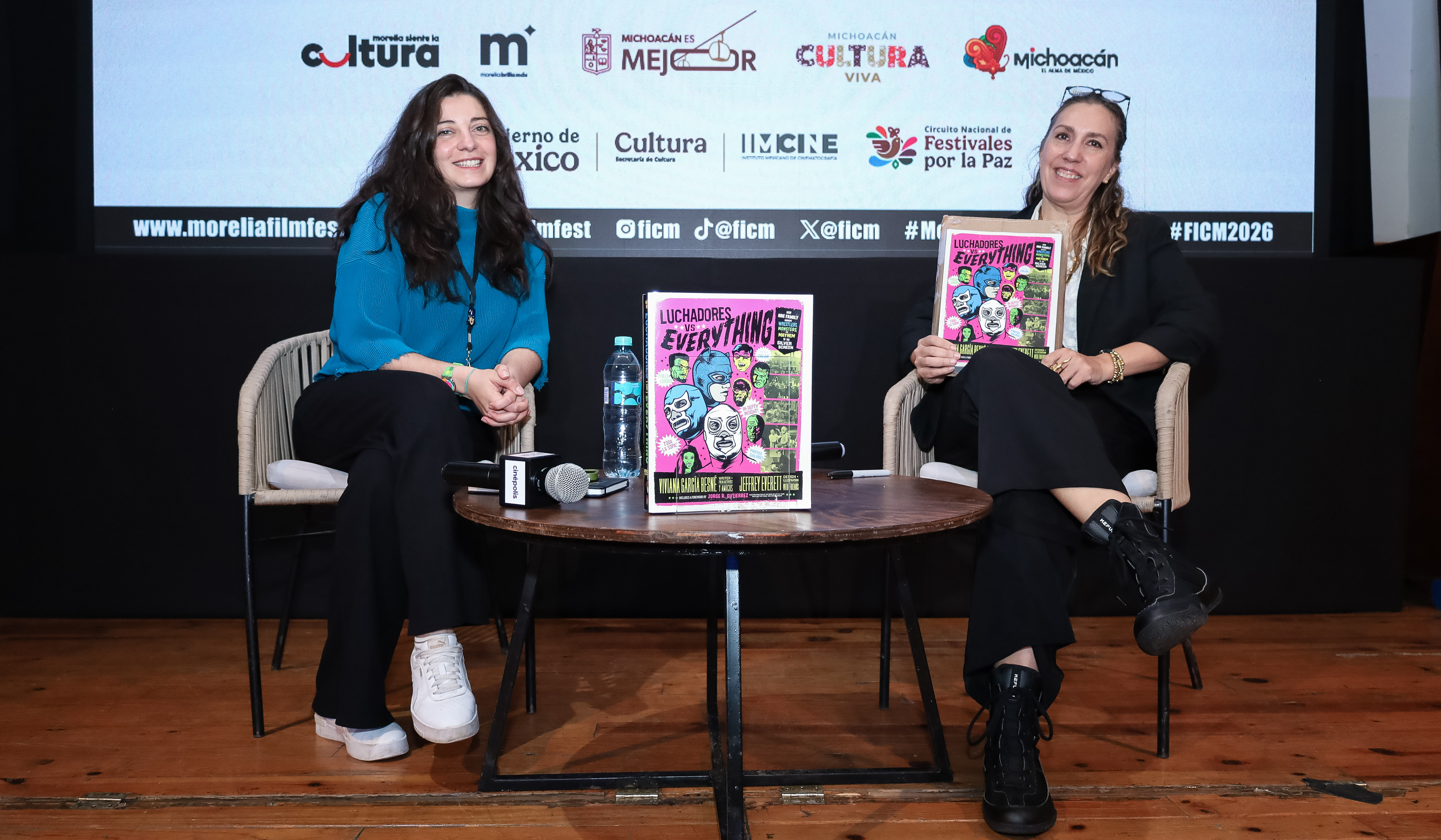 Presentación de libro LUCHADORES en el 24° FICM