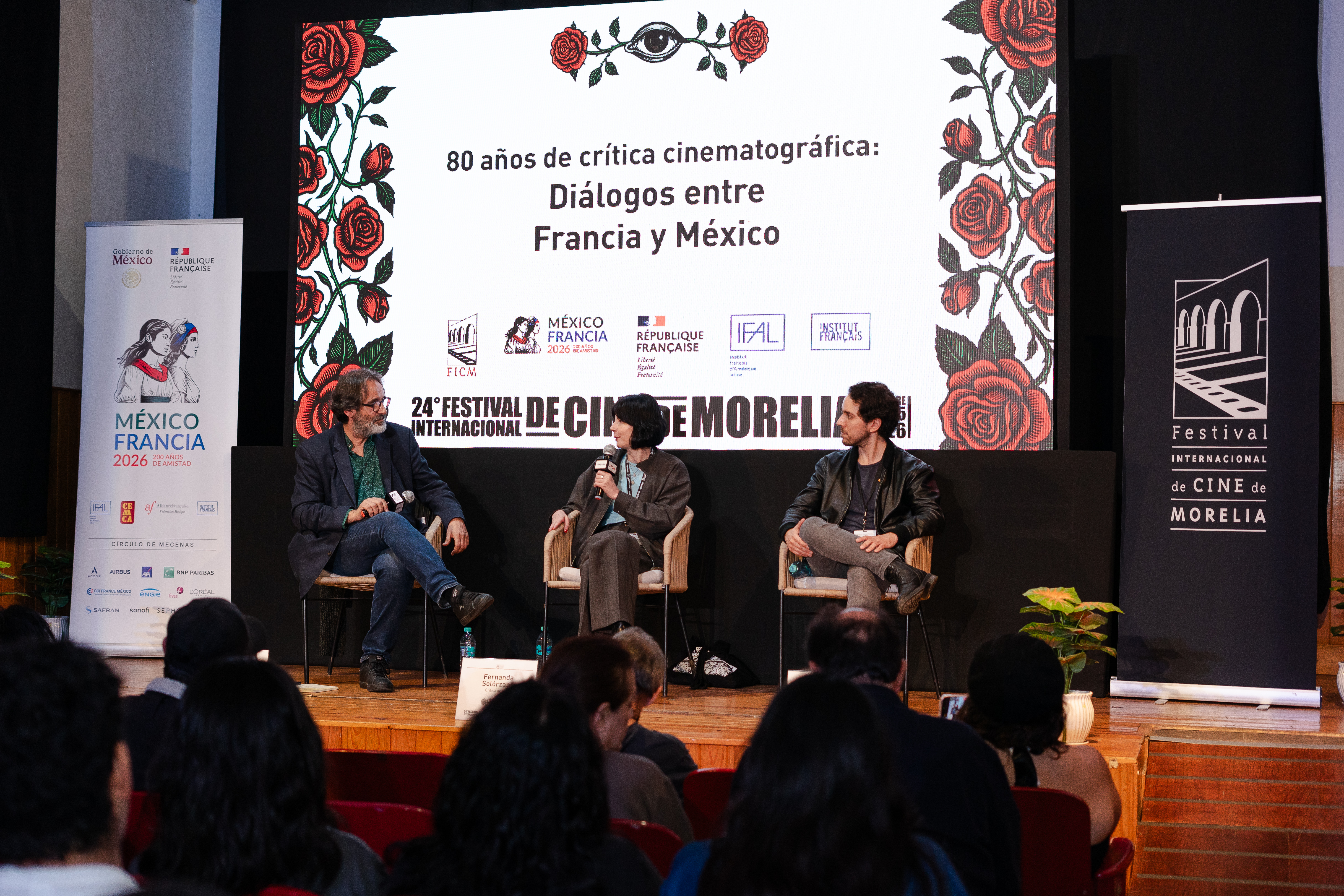 Charla con motivo "80 años de crítica cinematográfica: diálogos entre Francia y México": en el 24° FICM