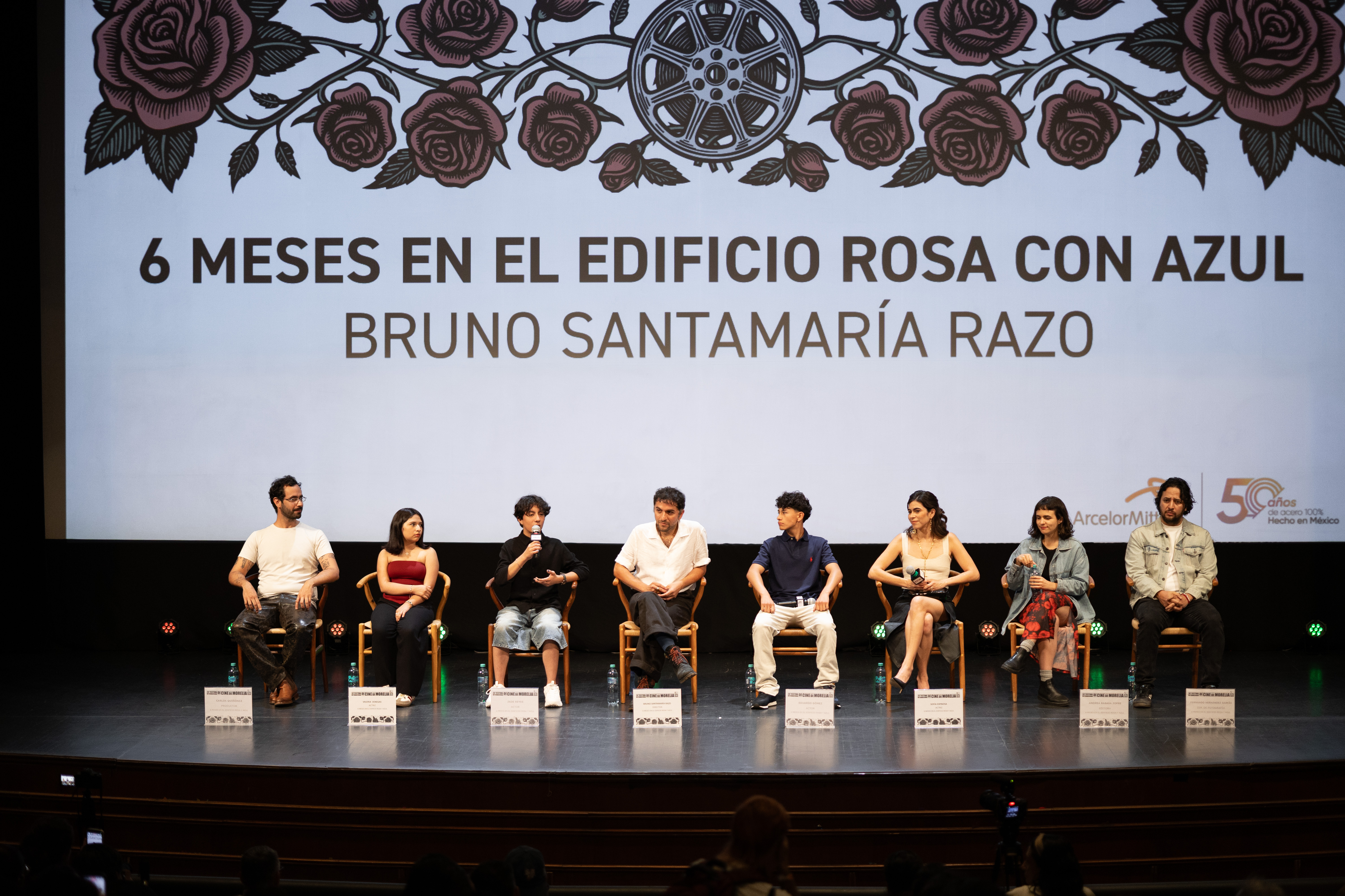 Conferencia de prensa de SEIS MESES EN EL EDIFICIO ROSA en el 24° FICM