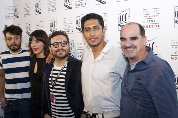 Leonardo Ortizgris, Ilse Salas, Alonso Ruizpalacios, Tenoch Huerta y Ramiro Ruíz