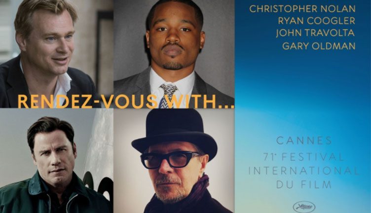 Nolan, Oldman, Travolta y Coogler darán clases magistrales en Cannes 2018