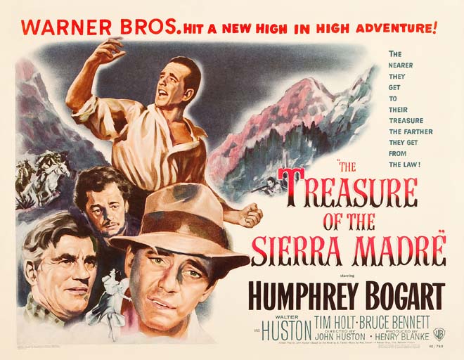 Poster El tesoro de la Sierra Madre (1948, dir. John Huston)