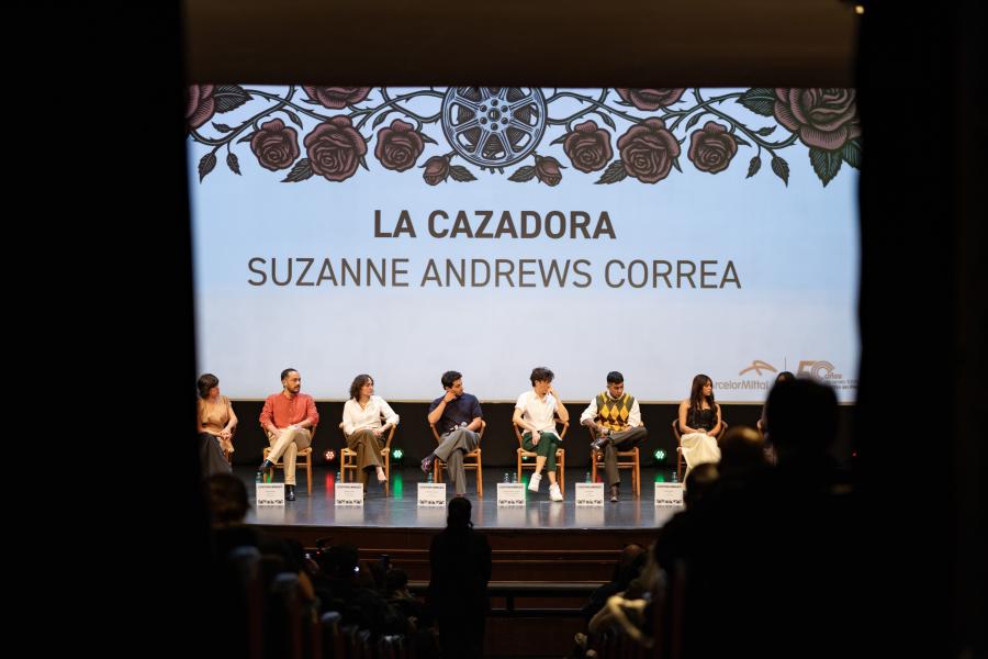Conferencia de prensa LA CAZADORA en el 24° FICM