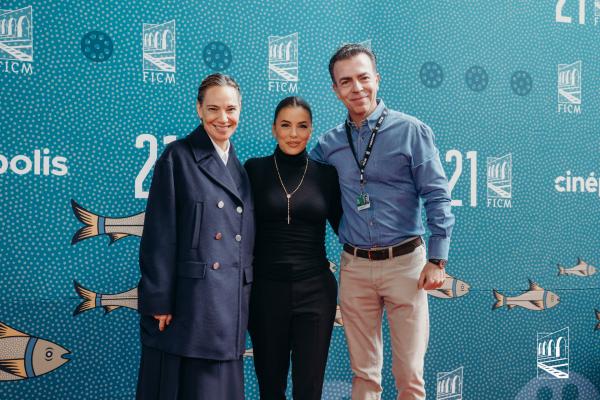 Daniela Michel, Eva Longoria, Alejandro Ramírez Magaña 