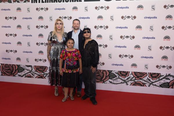 Lola Vásquez, Mayra Salvador, Joaquín Ruano y Józef Sebastián Coxaj Carrera