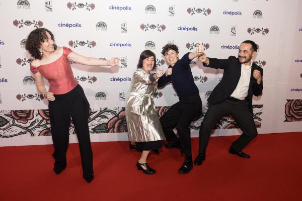 Gabriela Mairé, Fabiola Velázquez, Suzanne Andrews Correa y Edher Campos