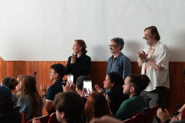 Daniela Michel, Gael García Bernal y Cuauhtémoc Cardenas Batel