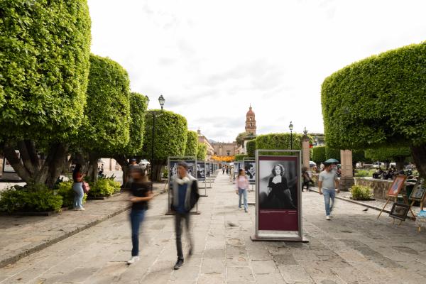 Recorrido FUNDACIÓN TELEVISA por la Plaza Benito Juárez en el 24° FICM