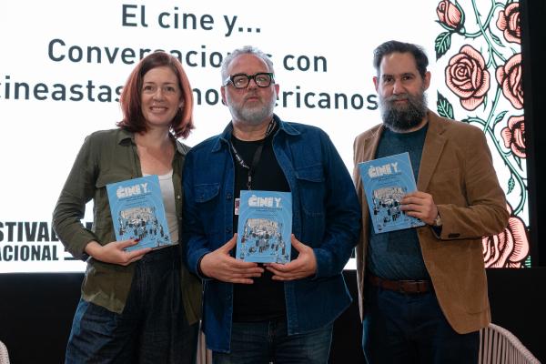 Elisa Miller, Fernando Moreno y Tomás Barreiro