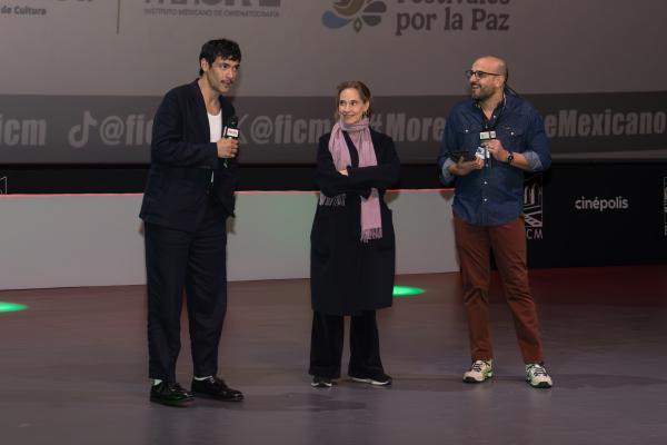 Diego Calva, Daniela Michel, Carlos Gómez Iniesta